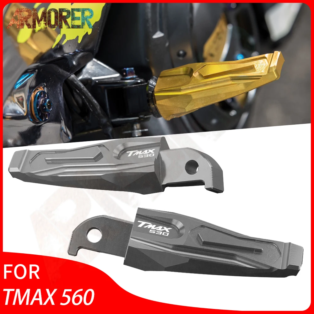 

Fit For YAMAHA TMAX 530 DX T-MAX 530 SX CNC Aluminum Rear Passenger Foot Peg Footrests Footpeg Pedal Motorcycle Accessories