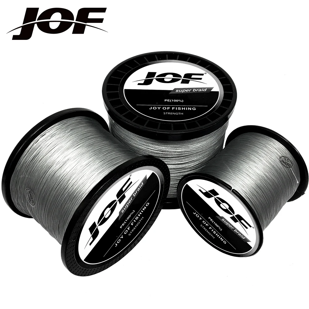 

Плетеная рыболовная леска JOF, 4 нити, 1000/500/300/100 м