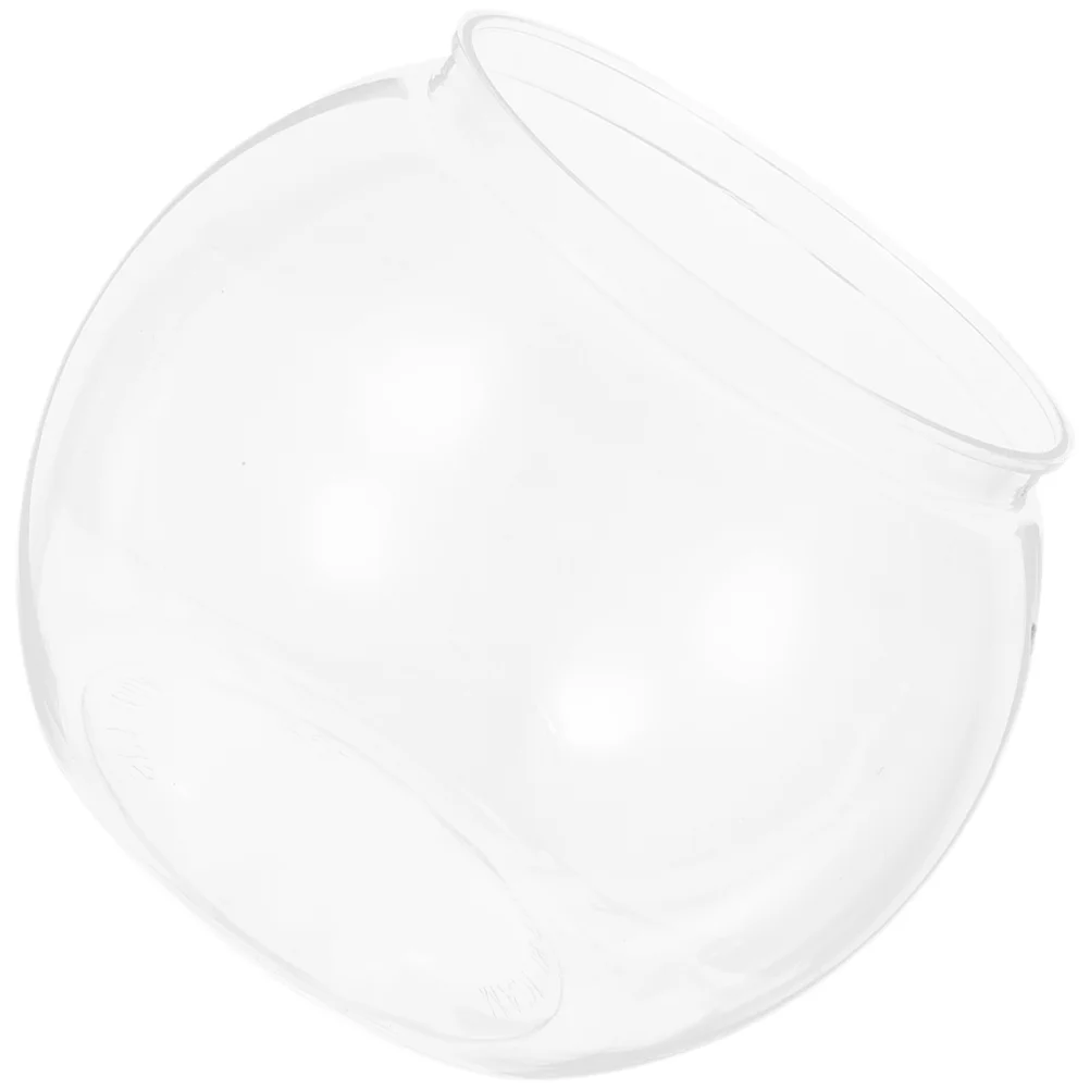 

Transparent Round Fish Tank Desktop Aquarium Multi-function Clear Plastic Pots Goldfish Display Stand Betta