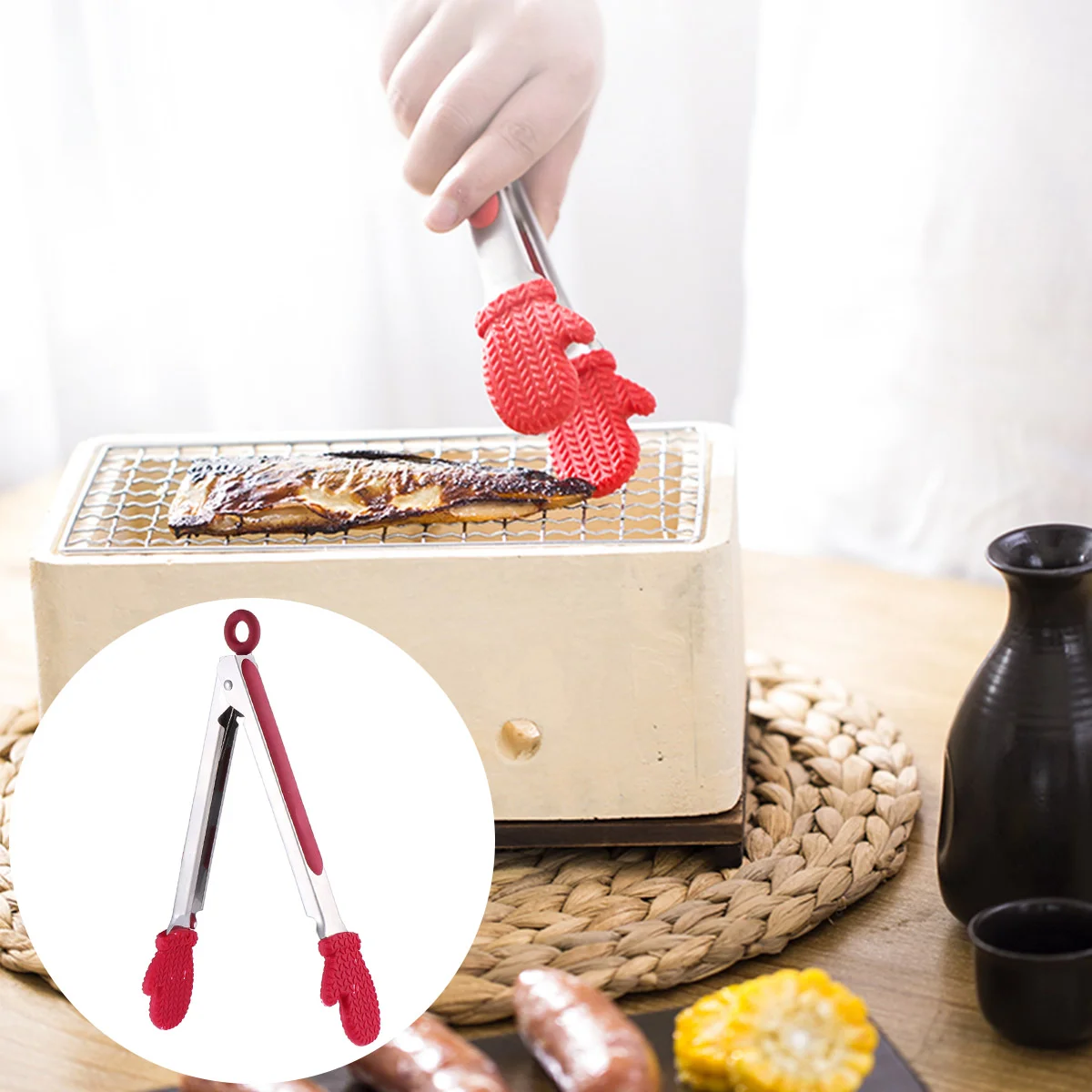 

Dessert Tong for Serving Food Silicone Serving Tongs Silicone Food Tongs Ice Cube Tongs Christmas Kitchen Tools