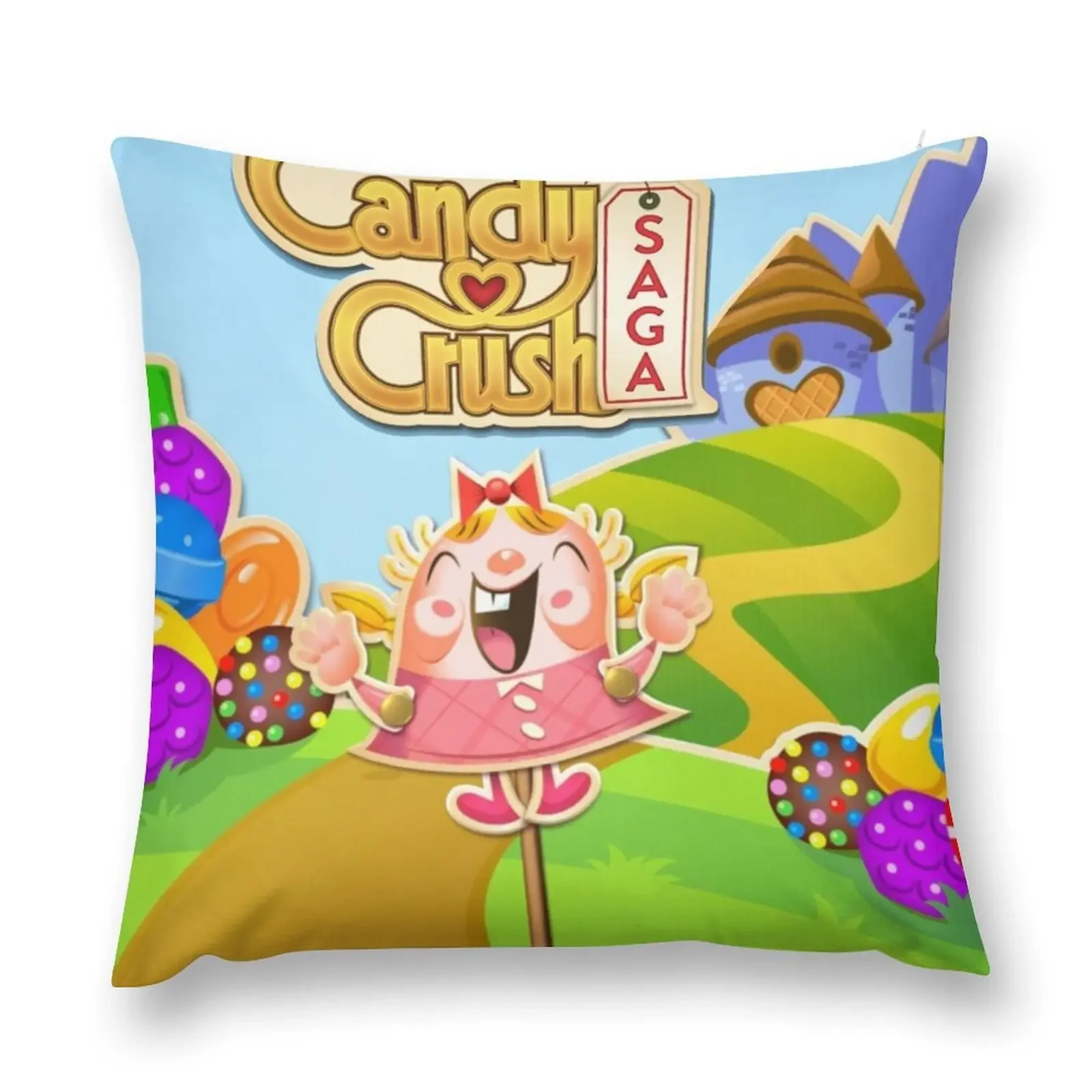 Tiffi Candy Crush Start Art Mashup декоративная подушка наволочки наволочка Рождественские