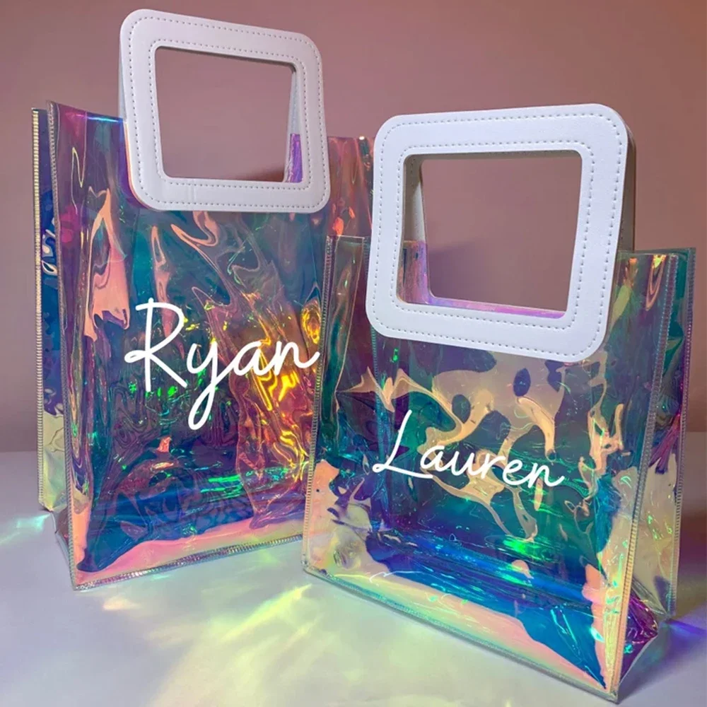 Голографическая Сумка-тоут с индивидуальным логотипом