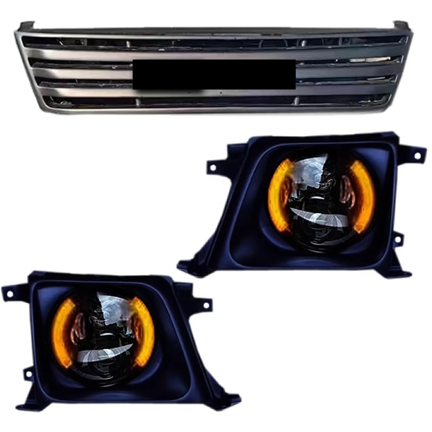 Решетка переднего бампера для автомобильной фары Toyota Land Cruiser LC90 LC95 3400 2700