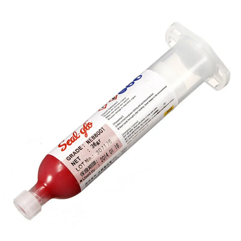 1/2pcs 30ml/40g SMD SMT BGA IC Repair Chips Stencil Paste Dispenser Red Glue with 10pcs Needles PCB Reflow Masking Welding | Инструменты