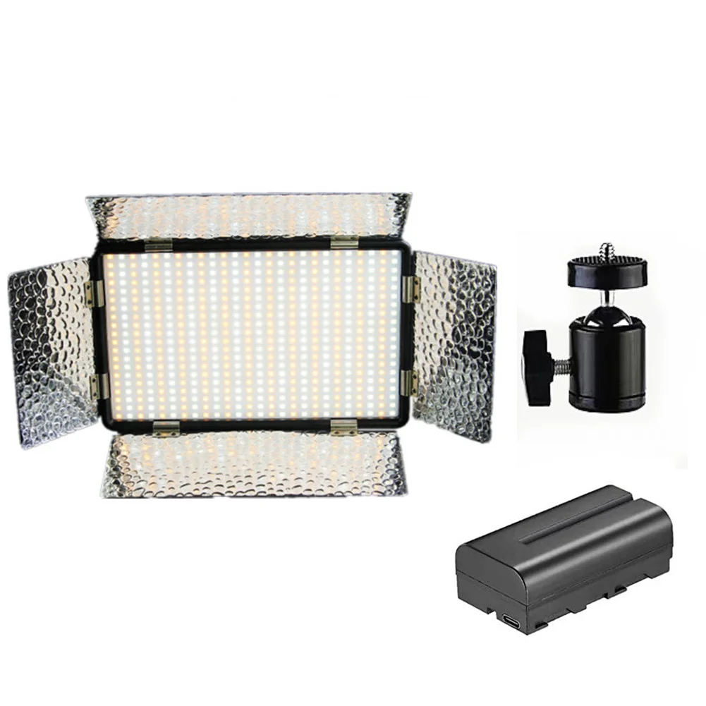 

520 LED Video Light Panel Bi-Color 3200-5600K Photography Lighting On Camera Live Photo Studio Fill-in Lamp For Youtube Vlog