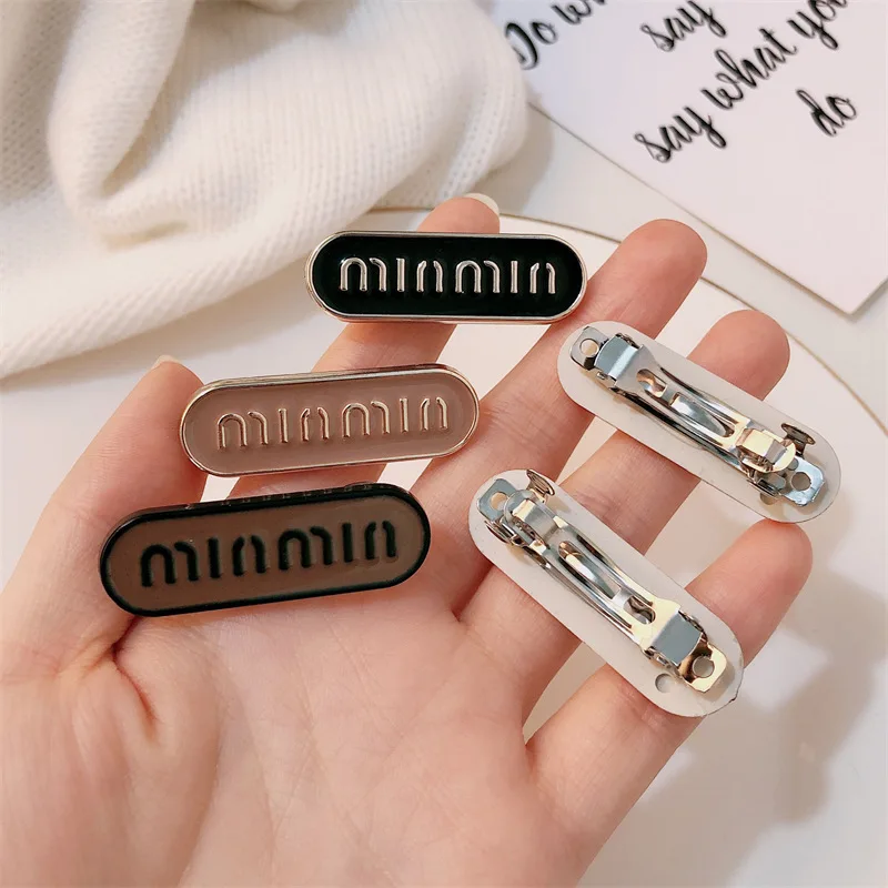 Корейский резиновый овальный пружинный зажим с надписью женский простой и милый