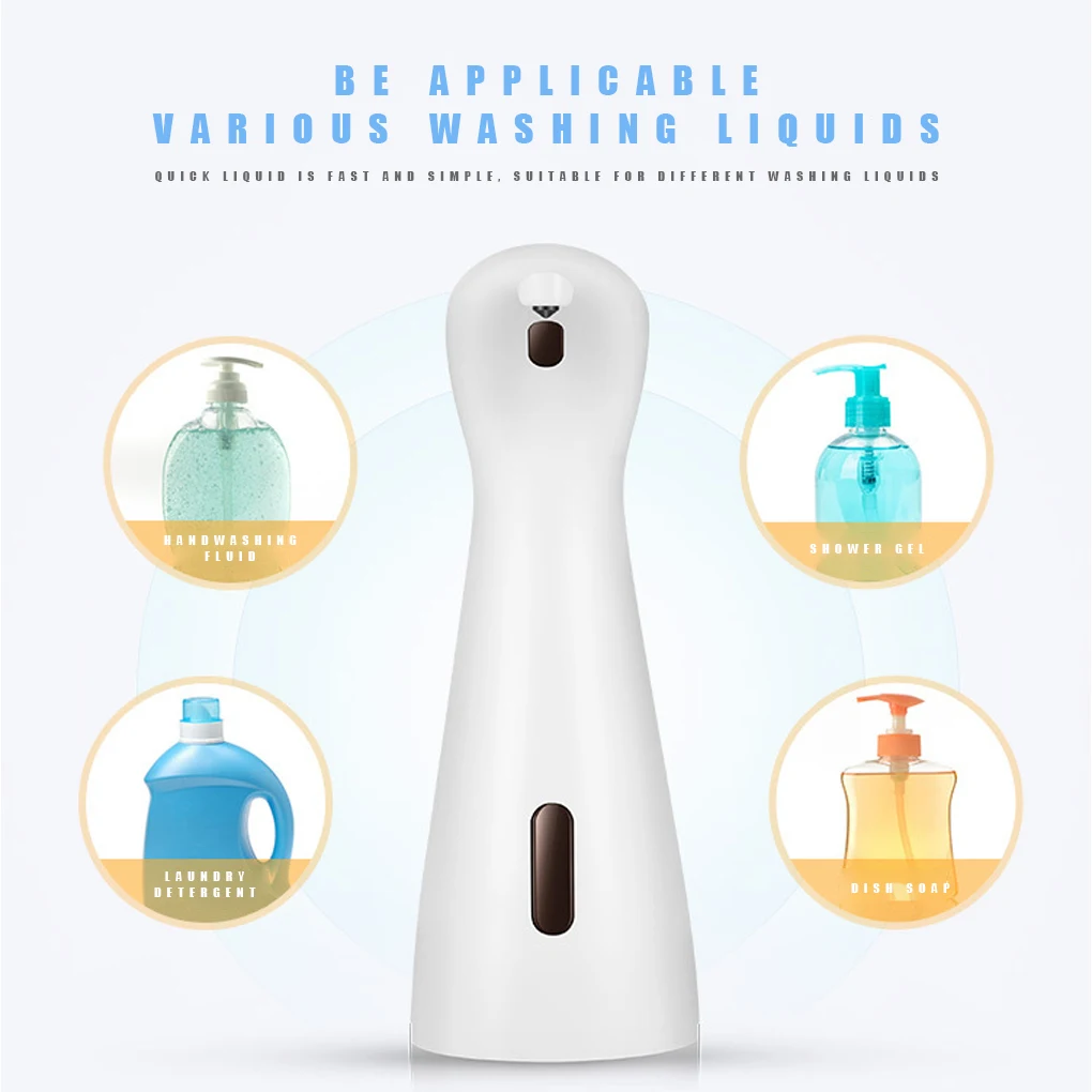 

Bathroom Automatic Induction Sensor Fluid Dispenser Washing Dispenser Touchless Waterproof Fluid Container