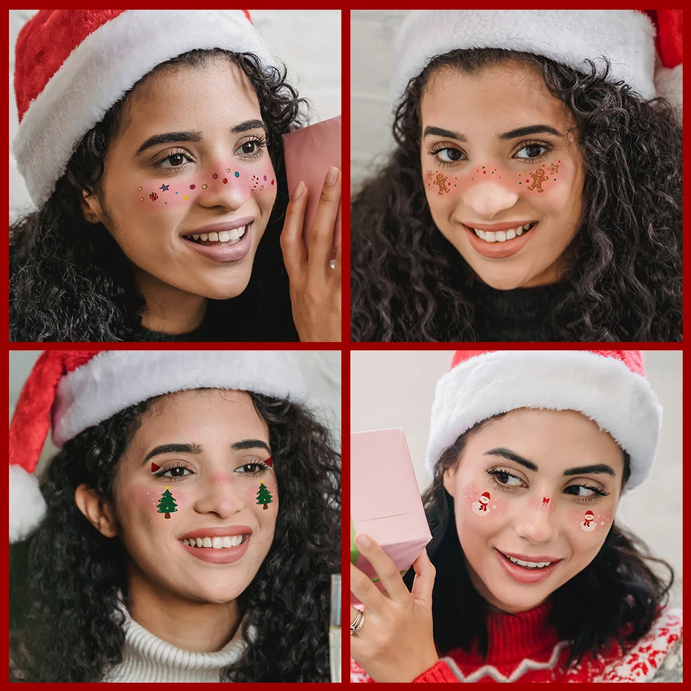 VeeCharm-Рождественская Временная фотография Рождественская для взрослых косметика