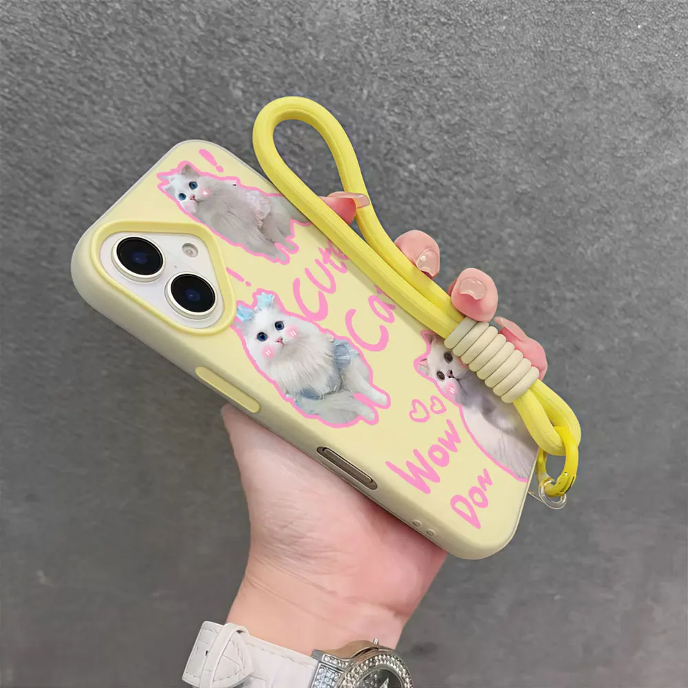 Фото Мягкий силиконовый чехол-накладка 2-в-1 с ремешком на запястье для Xiaomi 15T Pro, 17 Pro Max, 14T Pro, Mi11 Lite 5G №2