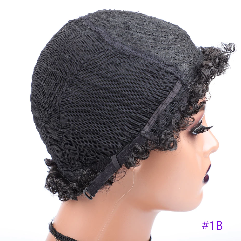 Fea Черный Женский Прямой Парик Из Натуральных Волос С Челкой Натуральный Цвет 1b