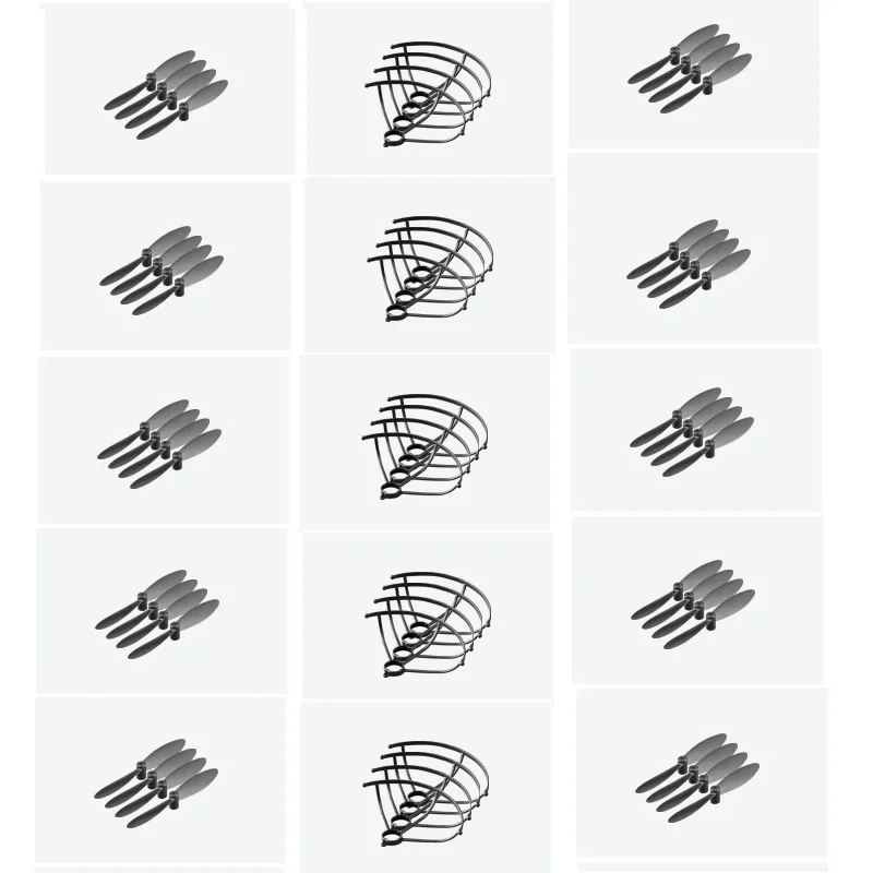 

Original YLR/C Mini Foldable Drone S66 RC Quadcopter Blade Spare Parts 10 Sets Propellers + 5 Sets Protective Frames