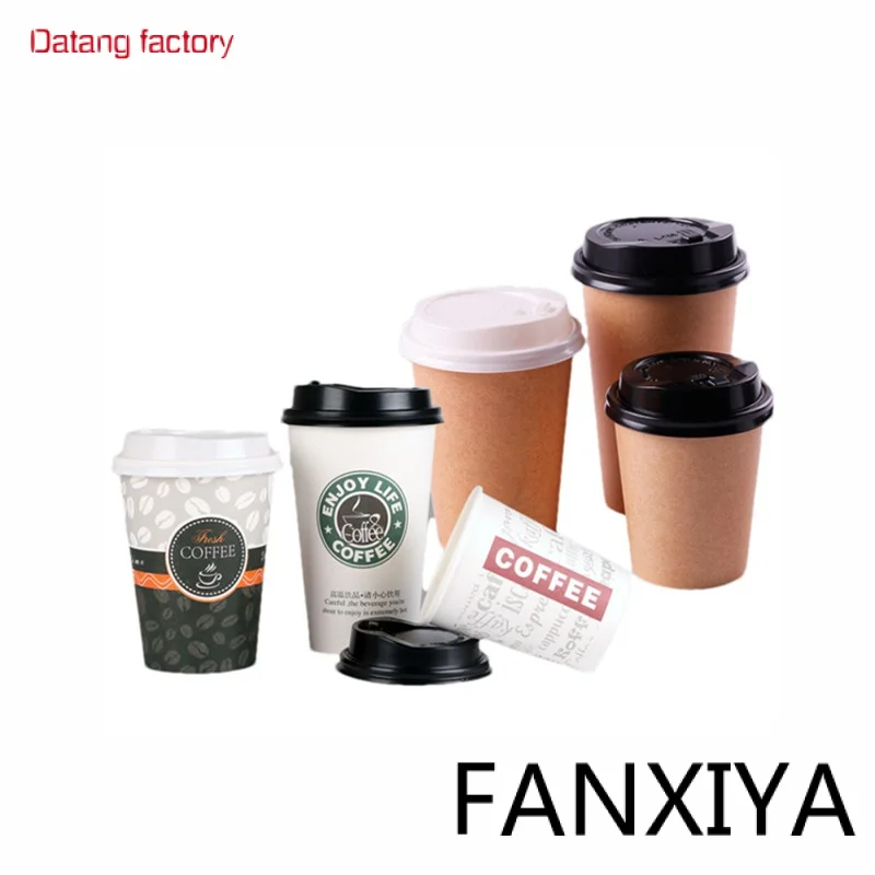 

wholesale Paper Coffee Cups Custom Logo Printed Takeaway Coffee Cups Disposable Paper Cups for drinks