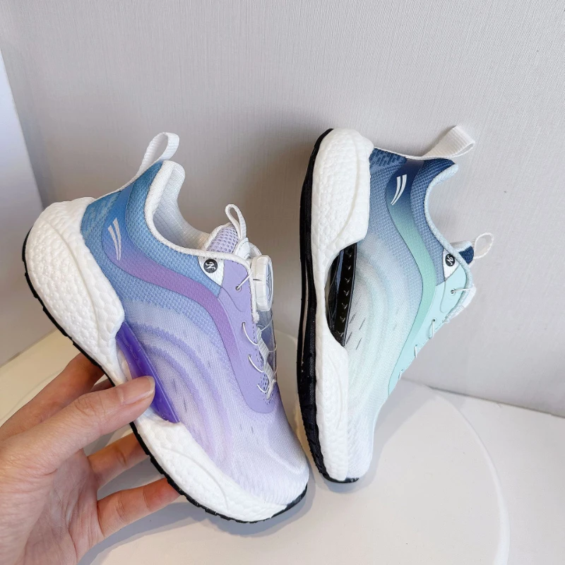 

Новинка, повседневная обувь для весны и осени, ультралегкие беговые кроссовки для мальчиков, синие дышащие противоударные ботинки, размер 26-37