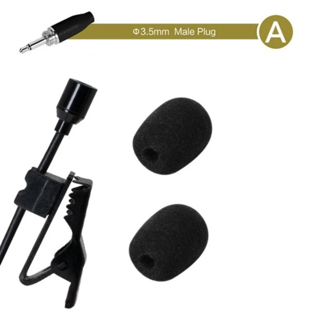 Omnidirectional Lavalier Lapel Clip Mic 3.5mm 3Pin 4-Pin XLR For Wireless System High Quality Audio Technica Mini-Microphone