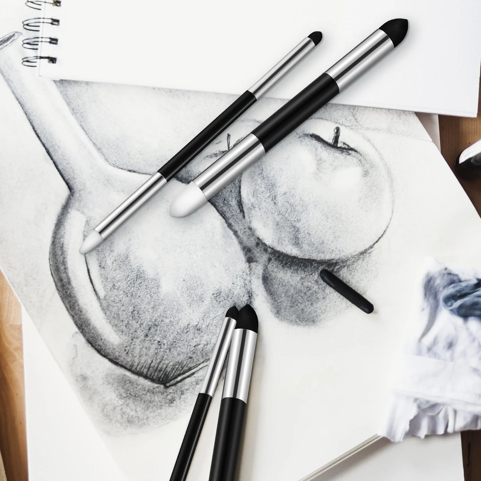 6 шт. ластик губка губки для рисования растушевка карандашей кисть блендеры