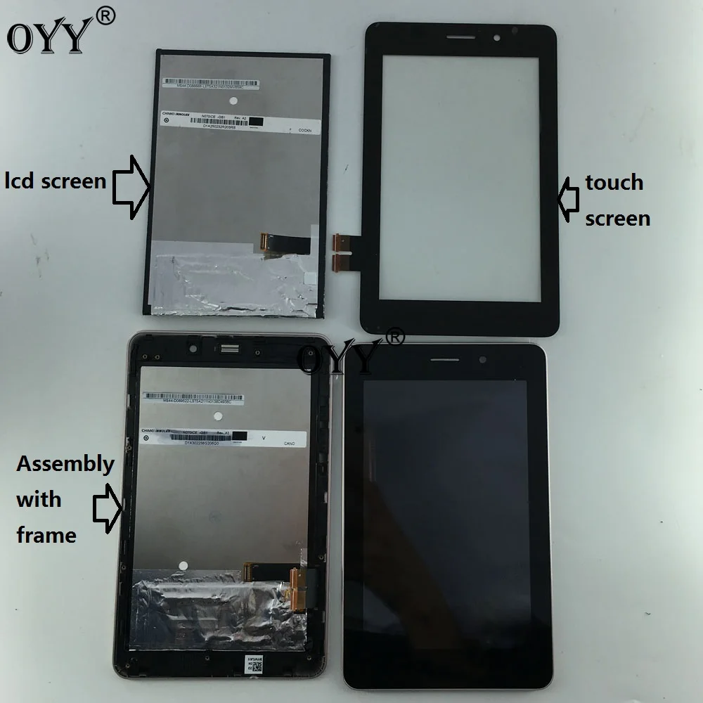 

N070ICE -GB1 LCD Display Panel Screen Touch Screen Digitizer Glass Assembly with frame " For ASUS Fonepad ME371MG ME371 K004