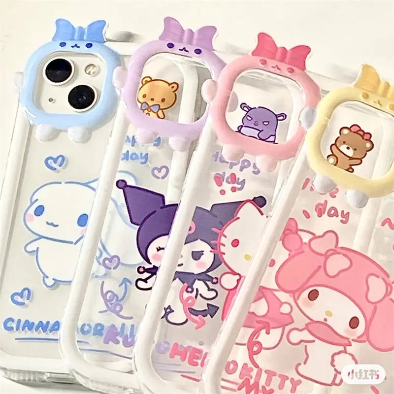 

Милый полноразмерный чехол Hello Kitty для Iphone, чехол Cinnamorol Mymelody Kuromi Iphone, полноразмерные противоударные аксессуары для телефона