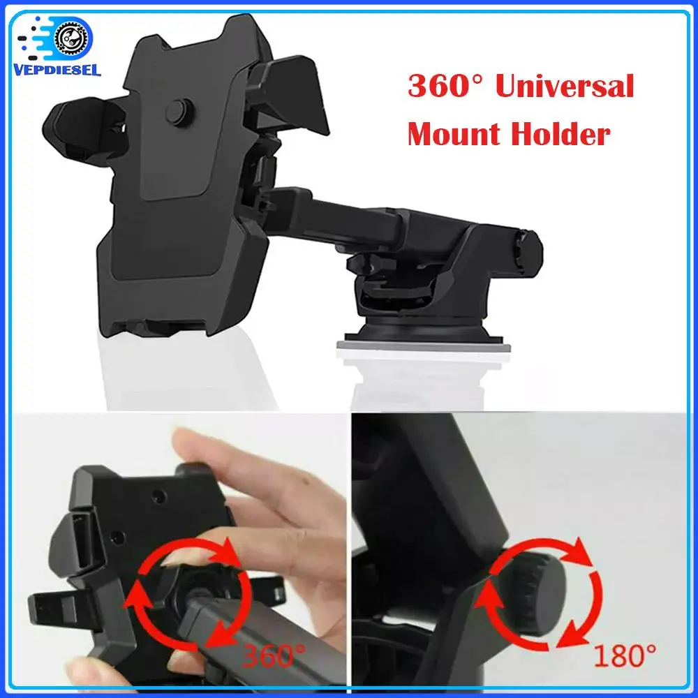 

1 шт. 360 ° Универсальный держатель для автомобильной подставки на лобовое стекло для мобильного сотового телефона GPS автозапчасти