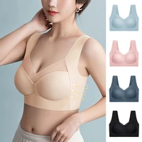 top seamless womens bras large size top support show small comfortable no steel ring underwear yoga fitness sleep vest