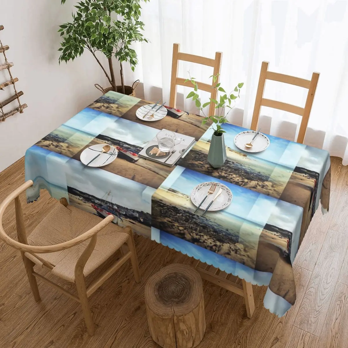 Скатерть для стола с изображением кукурузной стены |
