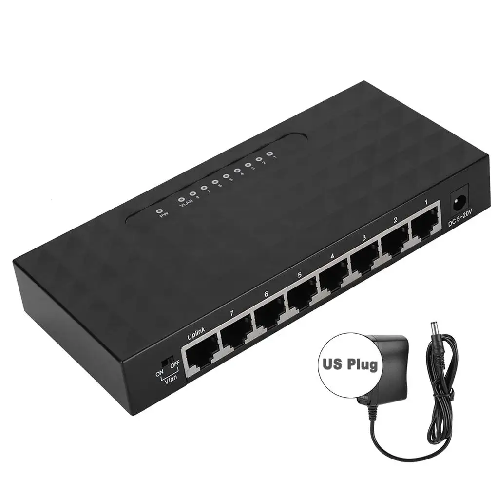 

Desktop Switch Hub Gigabit Ethernet Device Craftsmanship Network Supplies