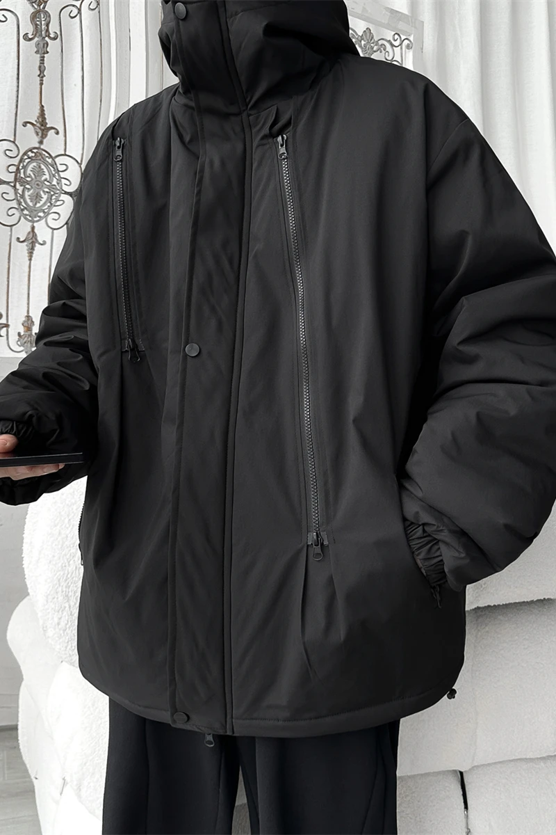 Windproof and waterproof Men's Jackets Thickened Warm Loose Fashion Male Casual Korean Style Coats Winter Unsiex Parkas