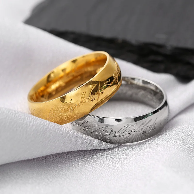 

Fashion Titanium Steel Supreme Magic Ring Light Luxury Couple Ring Valentine's Day Gift Ring Gold-plated Ring