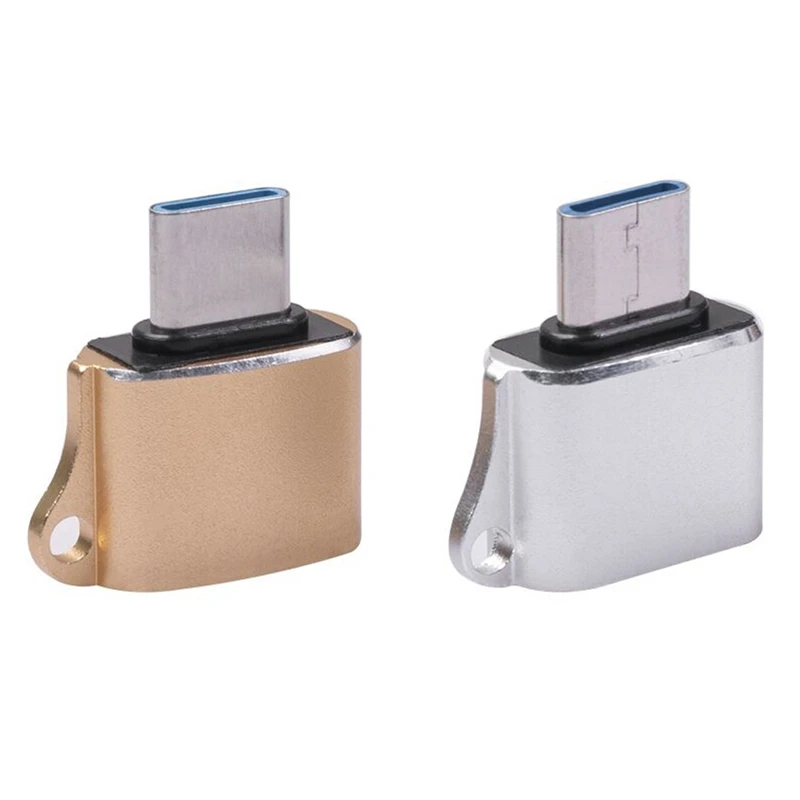 

2 шт., адаптер OTG из алюминиевого сплава с портом Type-C на USB 2,0