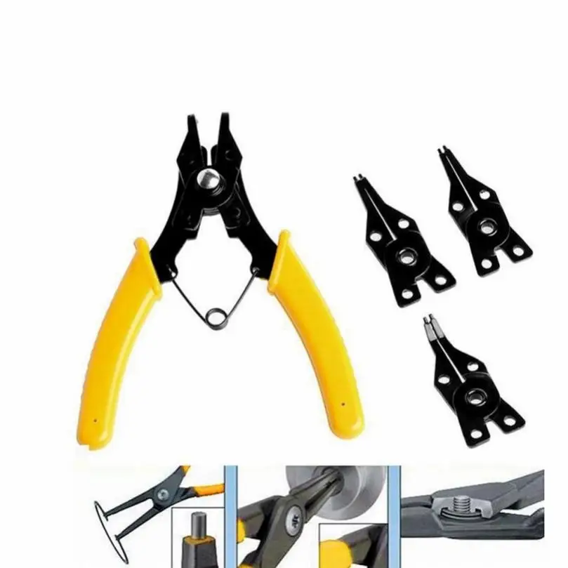 

1 Set 4 In 1 Non-Slip Multifunctional Snap Ring Pliers