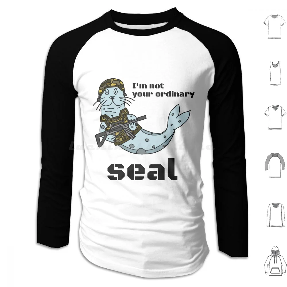 

«Я не ваш обычный котик», «Морская котик», Женский Котик с длинным рукавом, военный котик военного флота, США специально