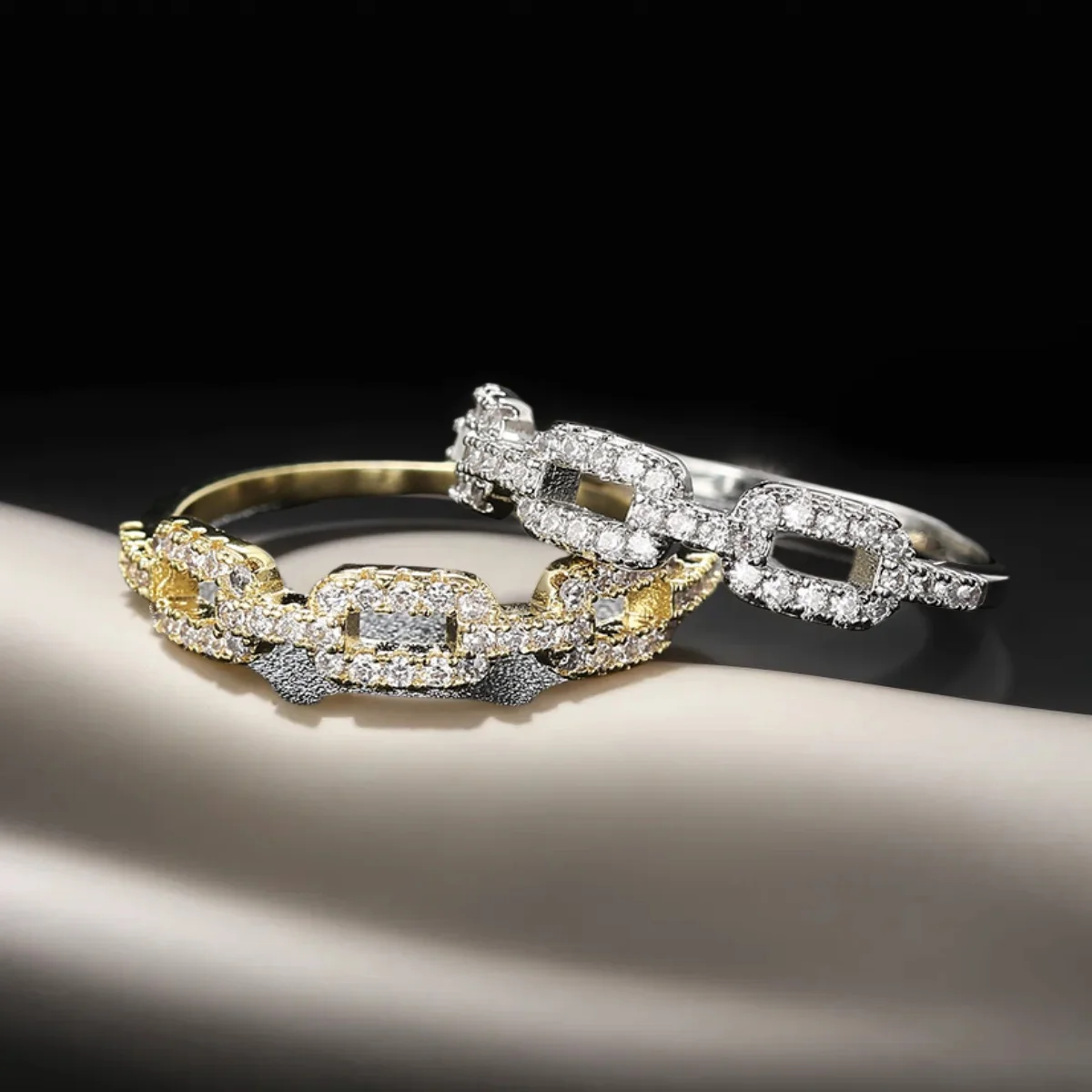 Минималистичное кольцо для женщин простой циркон золотого цвета изящные