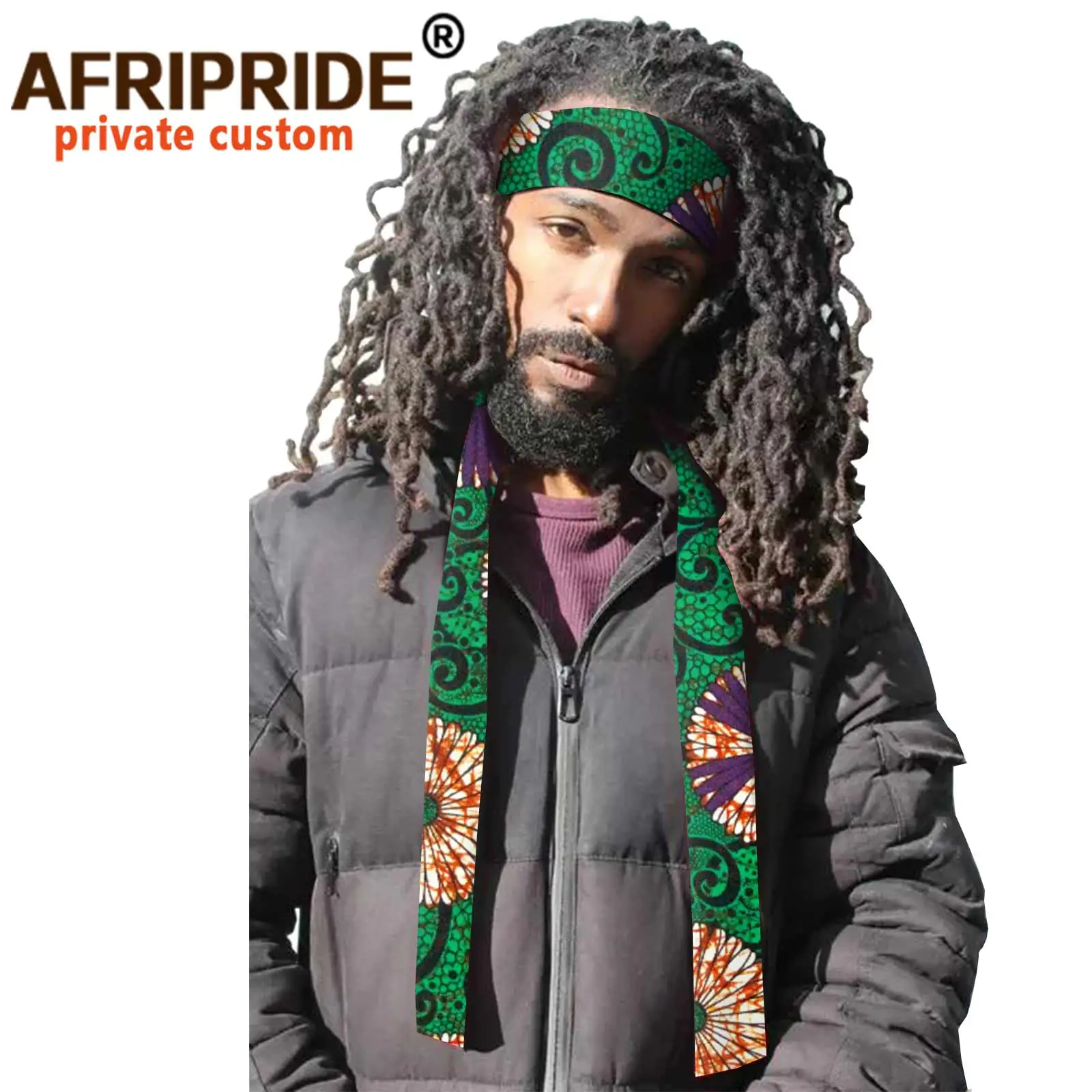 African Headband for Men Women Print Fashion Unisex Outdoor Hairband Headwear Headscarf Turban Headtie Autumn Winter A2128001