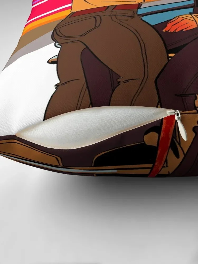 Декоративная подушка с изображением заката для гостиной