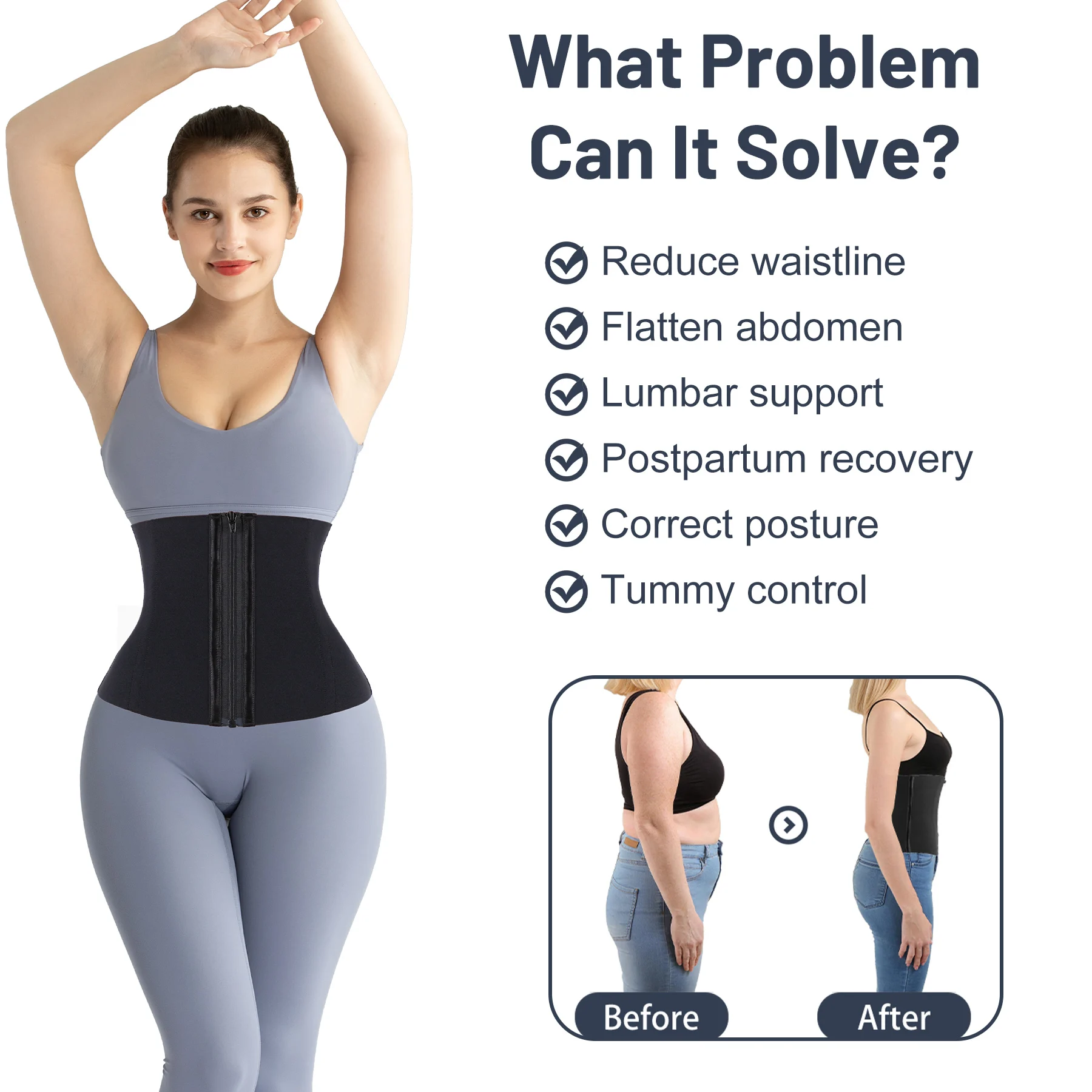 Atbuty Bandage Wrap Strap Latex Waist Trainer Steel Bone Belly Slimming Girdle Women Modeling Belt Postpartum Corset Body Shaper