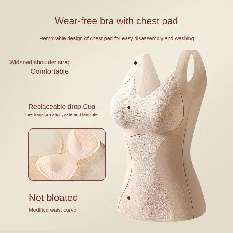 Кружевной топ пушистая кофта бюстгальтер сохраняющий тепло формирующий фигуру