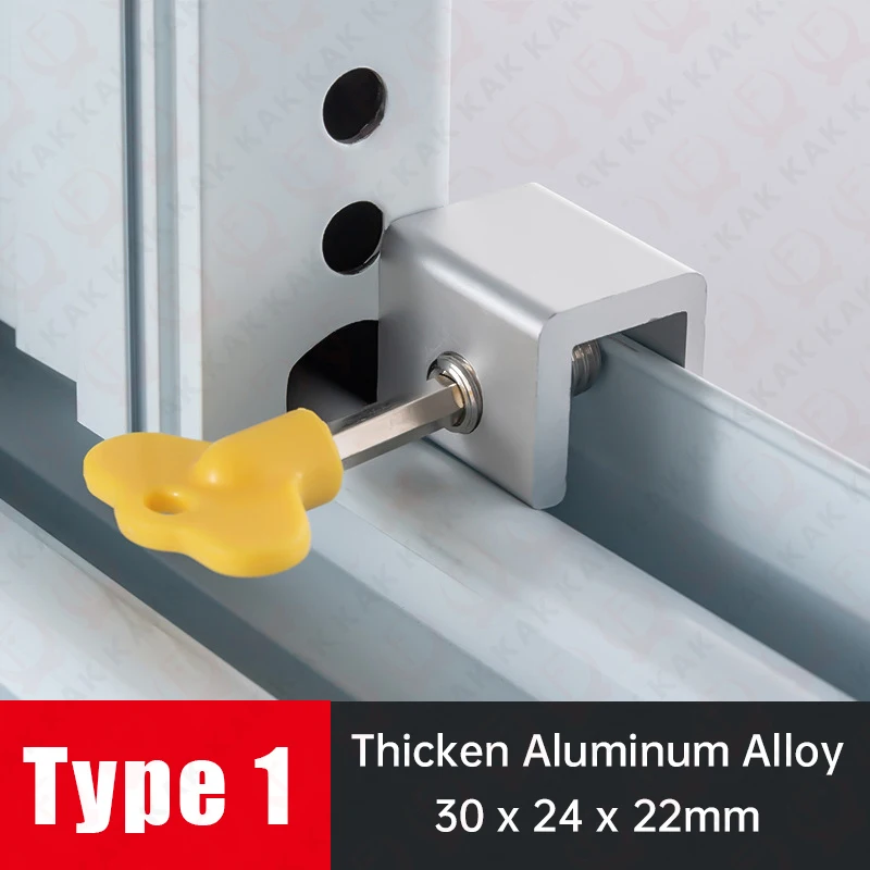 

Регулируемый Оконный Замок KAK. Дверной Стопор Для Безопасности Детей Предотвращает Падения И Удары Для Раздвижных Окон. Прот...