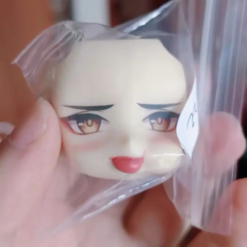 Zhongli Ob11 лицевая водная наклейка Genshin ударная глина для мужчин панель ручной