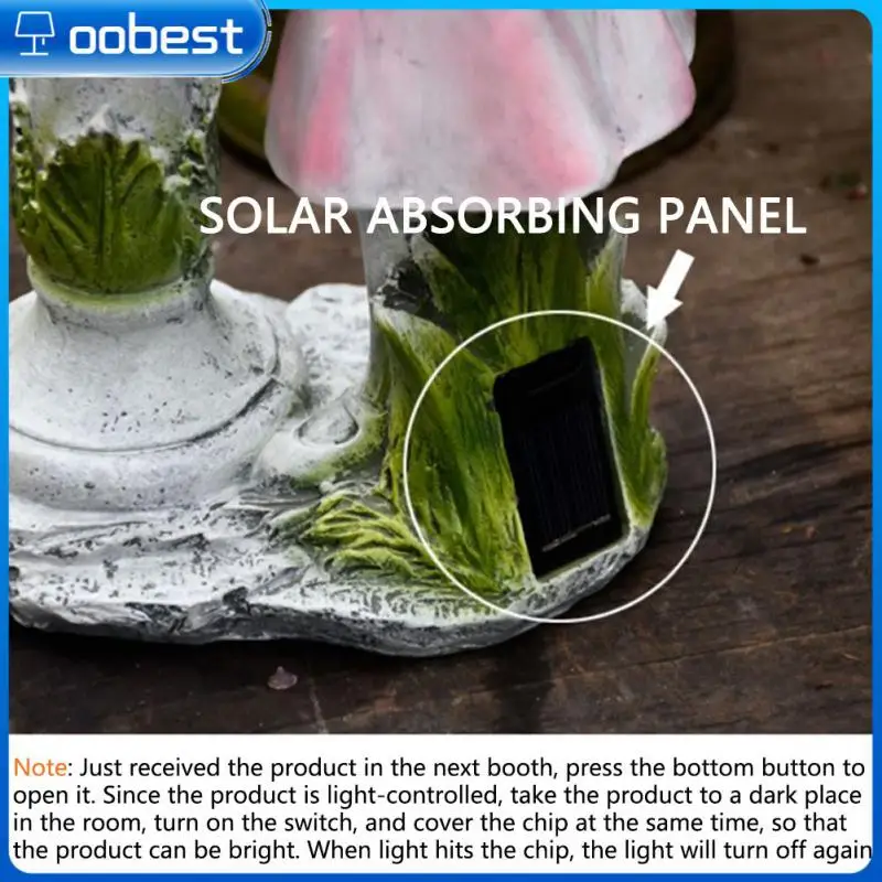 

Ландшафтная лампа светящийся Эльф Девушка Творческий цветок фея статуя светодиодная фотоангел статуя из смолы статуэтка орнамент