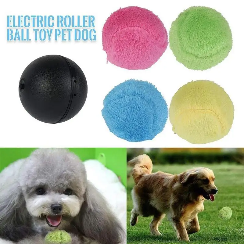 

Dogs Playing Plush Ball Magic Roller Activation Dog Cat Interactive Funny Chew Plush Ball With Built In Battery For Dogs, Cats