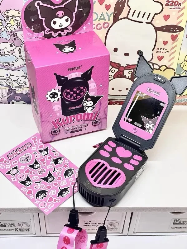 2024 Sanrio Kuromi Melody мобильный телефон ручной маленький вентилятор 900 мАч портативный