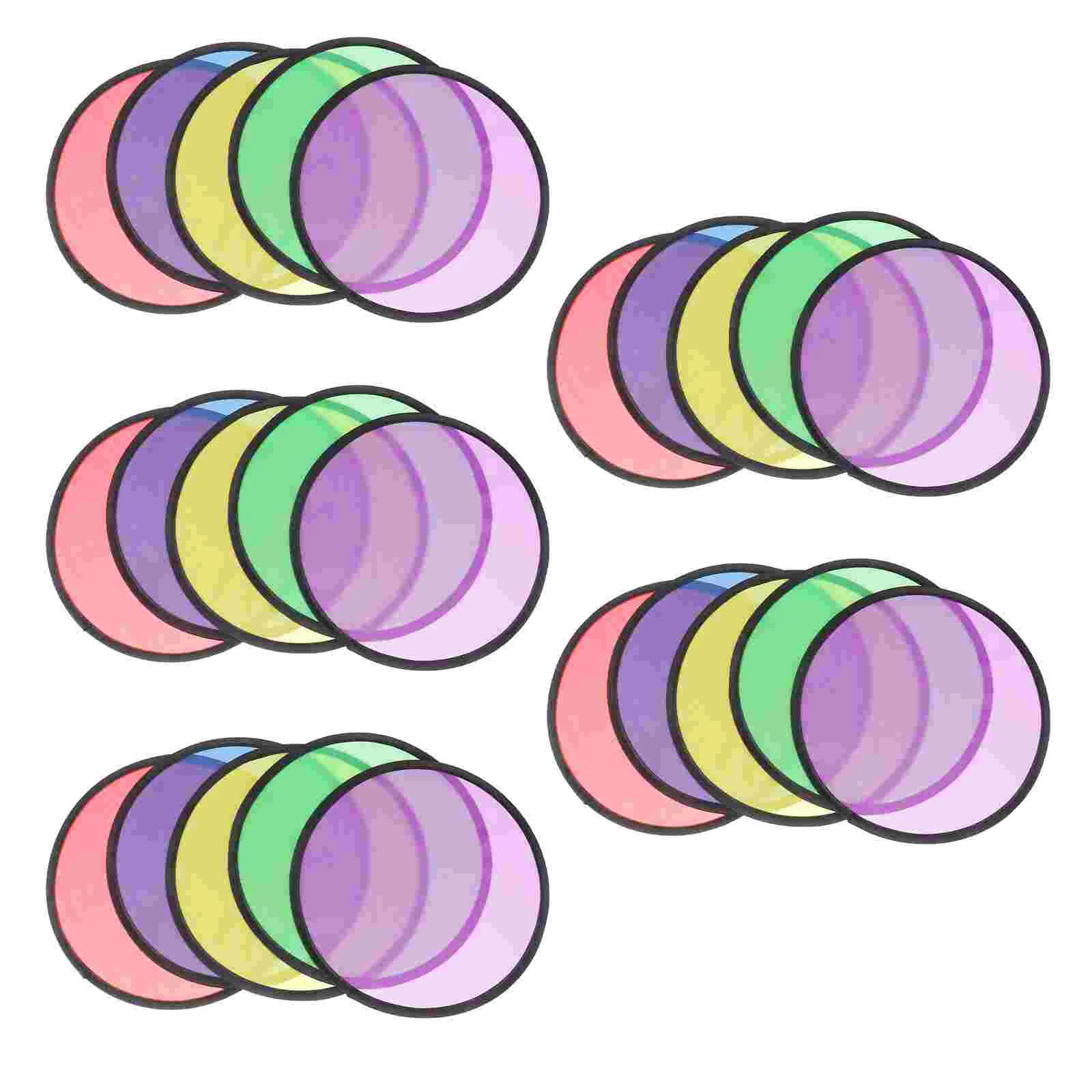 

25pcs Foldable Flying Disc Fans Set Beach Flyer Resistant Christmas Party Favor for Kids Outdoor Sports ( )