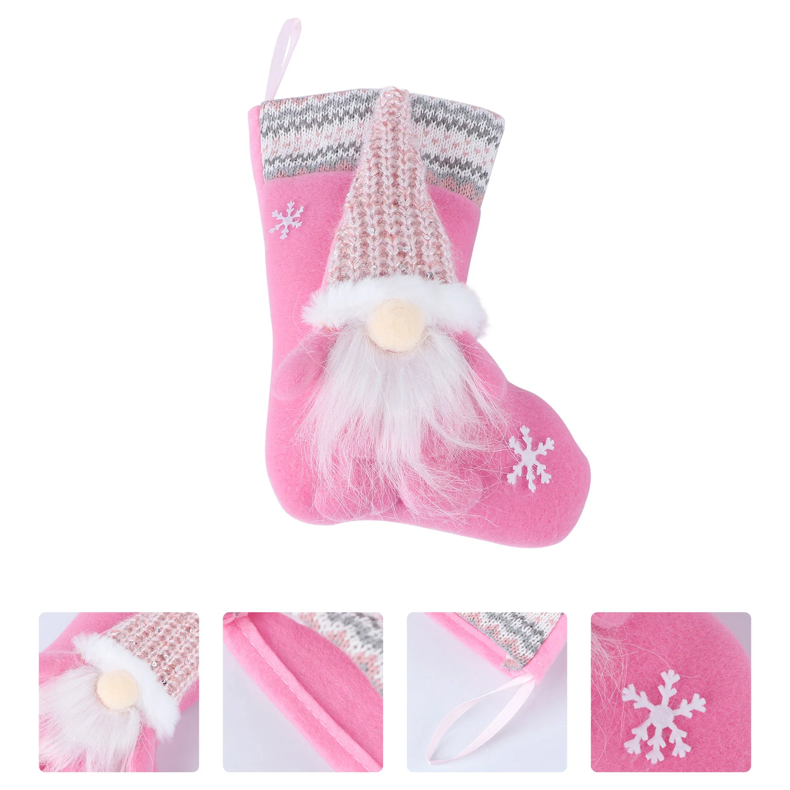 

1Pc Hanging Decor Socks Gift Gift Hanging Stocking Bag Christmas Stockings For Gift