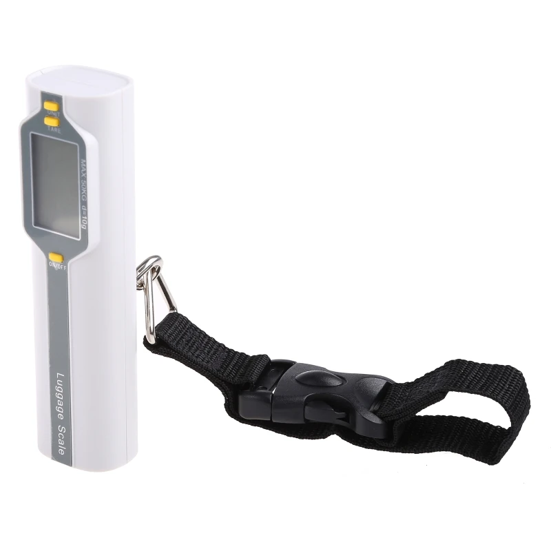 

Portable Suitcase Weight Scale w/ Hook Baggage Scale for Travel w/ Blue Backlit