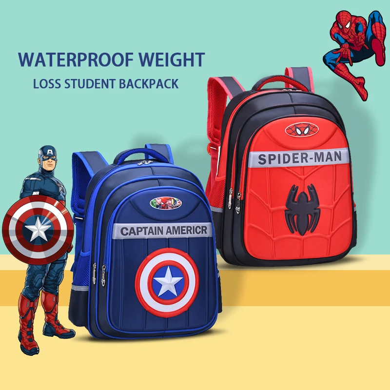 schoolbag Primary School Children Boy Cartoon 3D Backpack Grades 1, 2, 3 to 6, Ultralight Children's Backpack