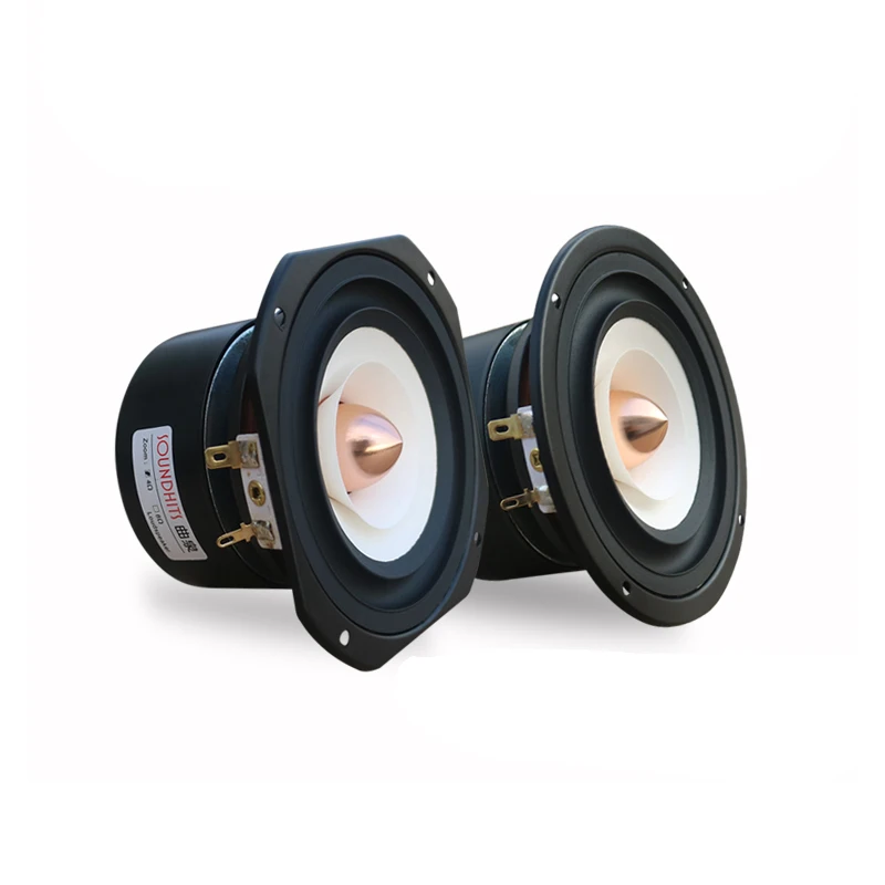Completa de Alumínio Polegada Alto-falante Gama Fundido Cone Quadro Febre Alta Fidelidade Voz Humana Woofer Chifre Bom Carro Desktop 4