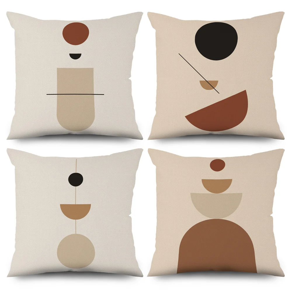 

Nordic Abstract Cushion Cover Velvet Throw Pillows Case For Sofa Bed Decorative Pillowcases Minimalist Modern Art Home Decor