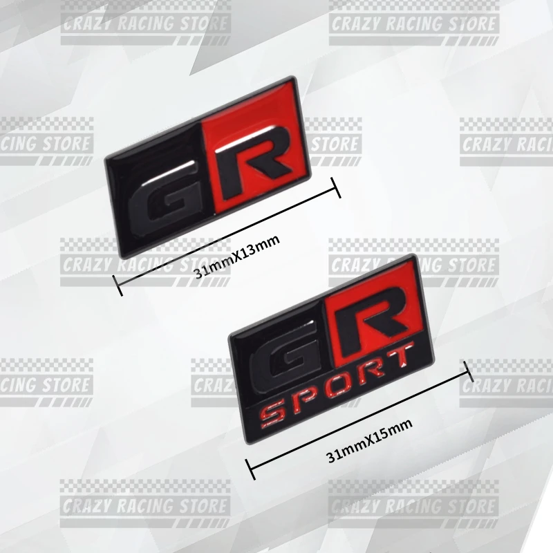 Автомобильный Стайлинг 3D металлическая Спортивная эмблема GR центральная