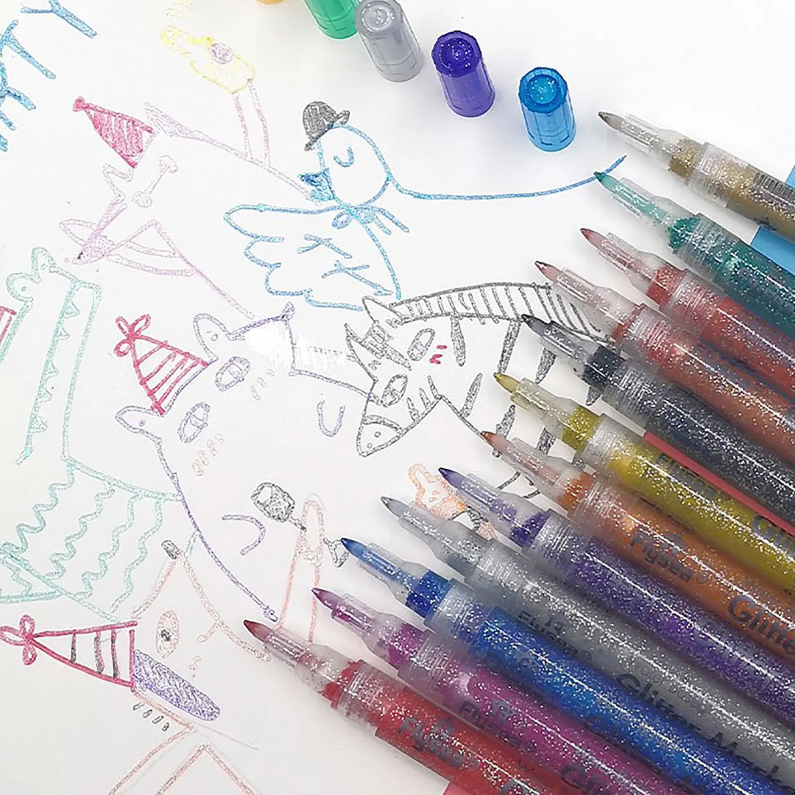 

Набор акриловых ручек для рисования, 12 цветов, водостойкие