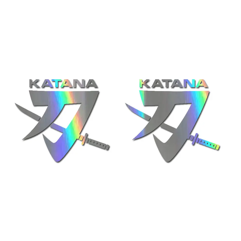 

2 шт. для SUZUKI KATANA, эмблема, виниловая графика, наклейка на велосипед, мотоцикл, наклейки на выбор цвета