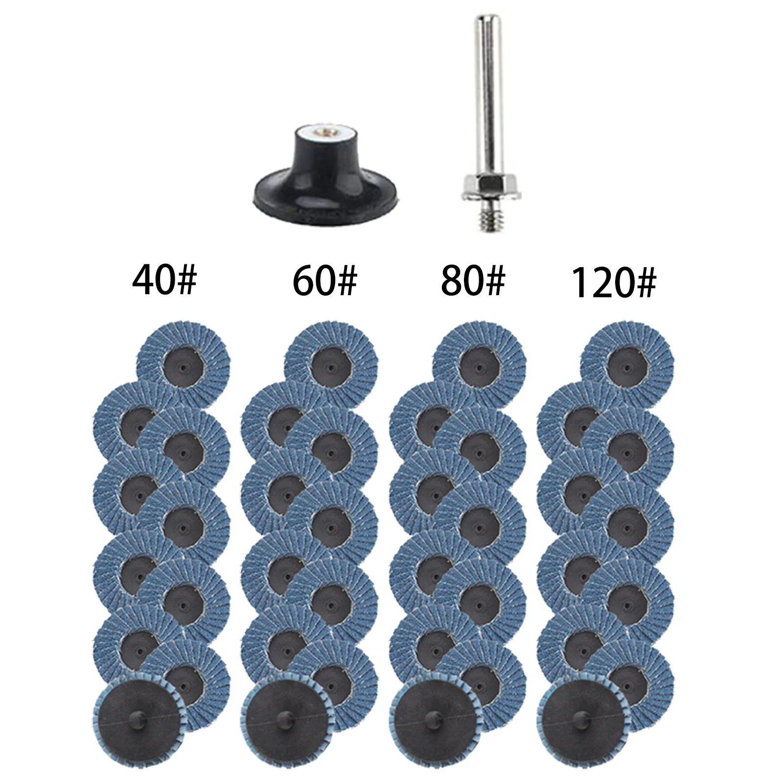

41 Piece 2 Inch Abrasive Disc Angle Grinder Accessory Set #40, #60, #80, #120